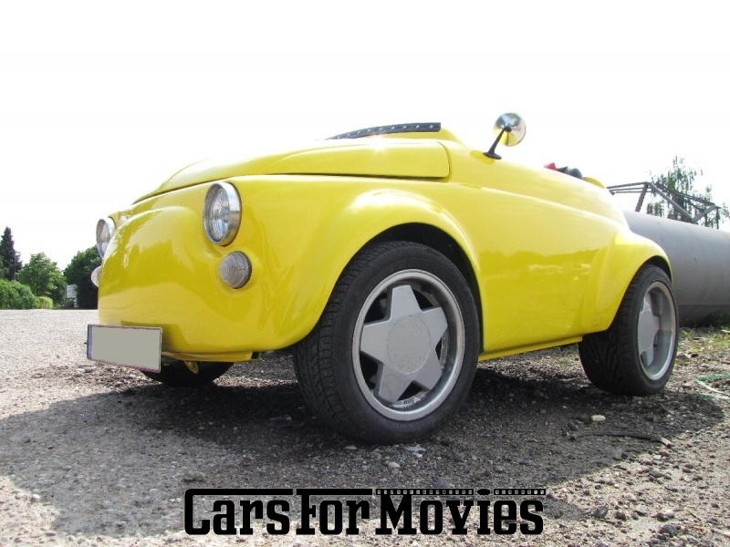 CarsForMovies | Fiat 500 HalfCar 1973 Italien Gelb Gelb Zivilfahrzeug Cabrio Baden-Württemberg 1761 Oldtimer Custom Umbau Roadshow Event Tuning Unikat showcar